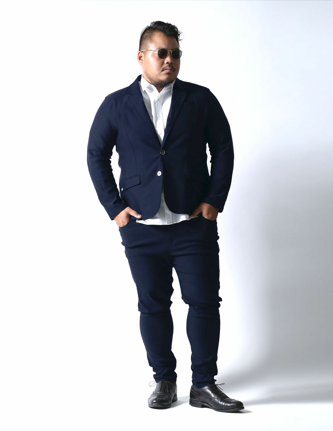 KUZIRA ブラック パーカー Lサイズ 大きいサイズ パーカー メンズ