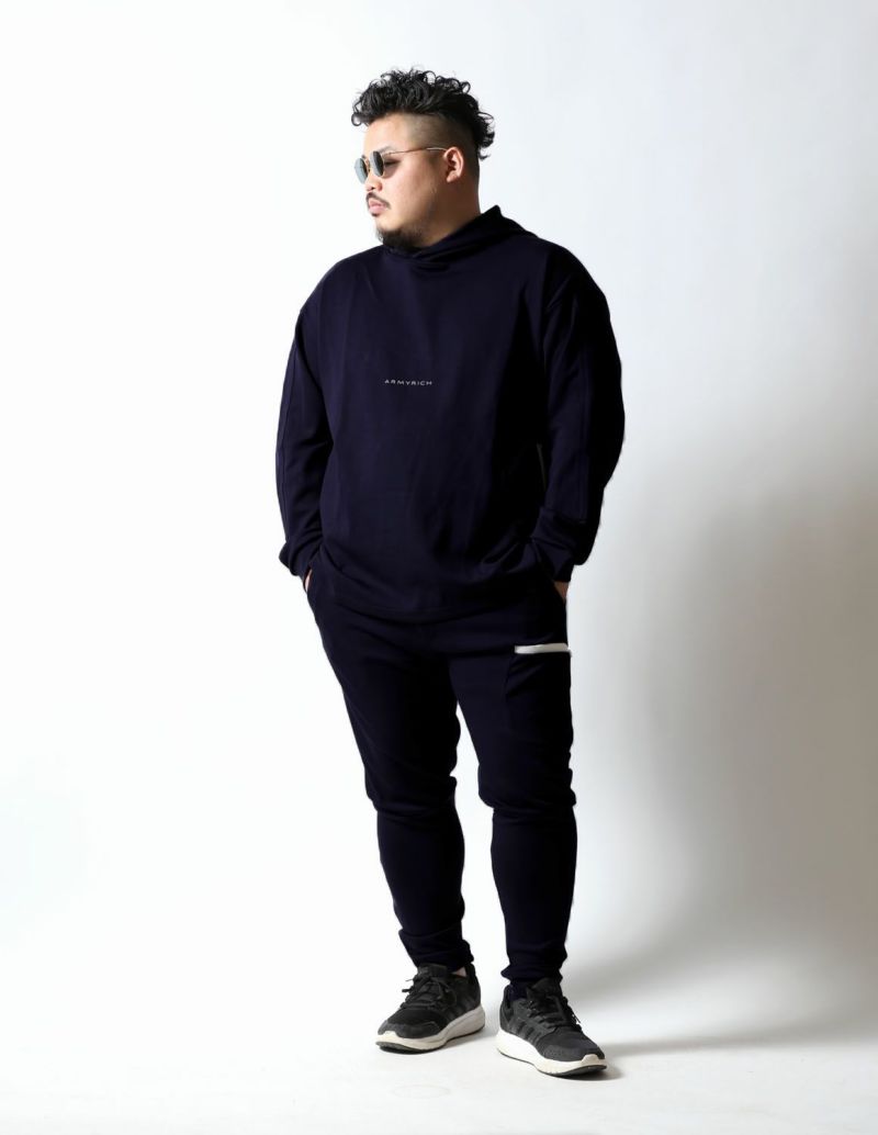 大きいサイズ メンズ】ARMYRICH(アーミーリッチ)レーヨンスパンデックス パーカーセットアップパーカー  3L(XXL)/4L(XXXL)/5L(XXXXL) | QZILLA by Mr.Bliss | 大きいサイズのメンズ服専門店