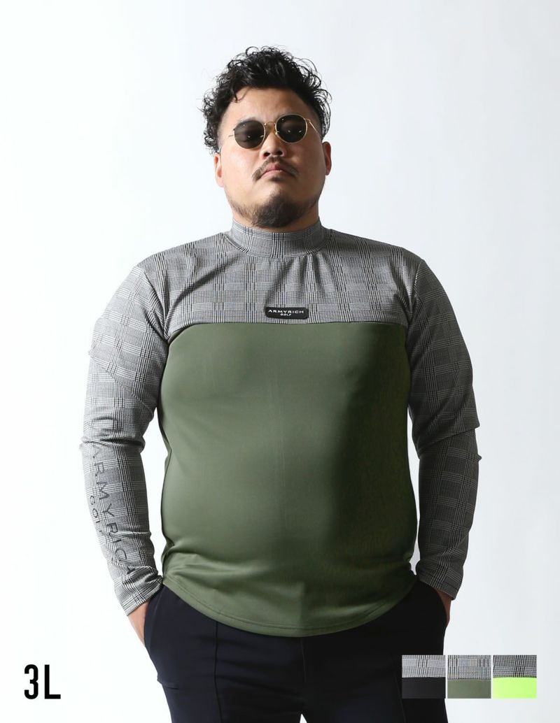 最新デザインの G/FORE 大きいサイズ 3L モックネック半袖T