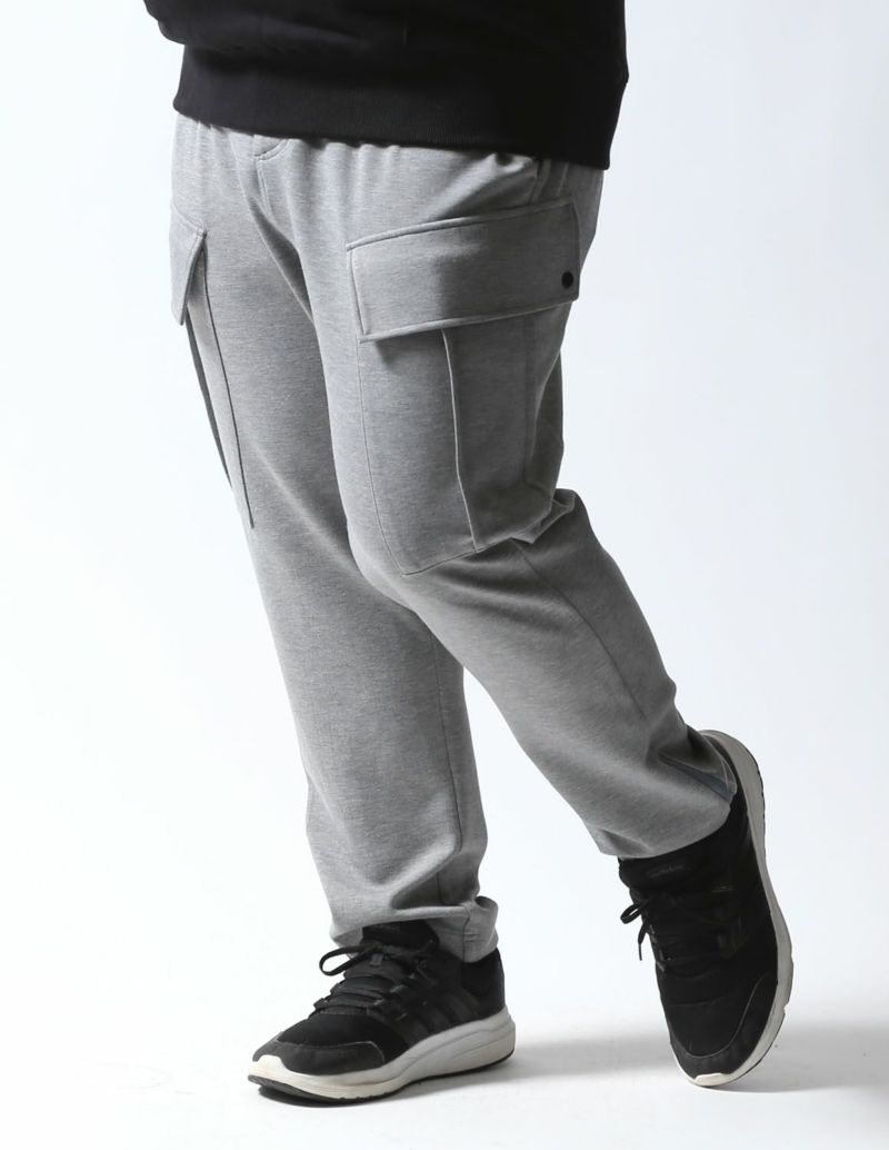 大きいサイズ メンズ】極柔 カーゴパンツ BIGフラップポケット